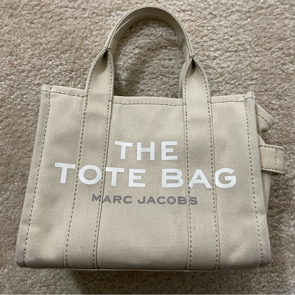 USED MARC JACOBS MINI TOTE BAG CREAM